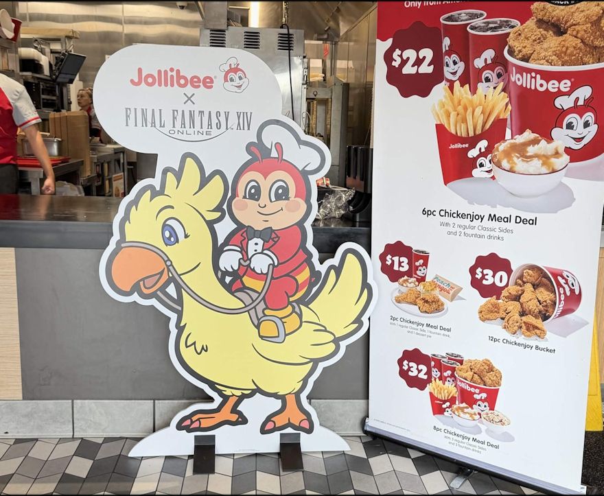 MassivelyOP's tweet image. MOP's Carlo actually went out and bought some of the #Jollibee x #FFXIV collab food. Pics and a mini review! :D 
massivelyop.com/2026/04/23/we-…
#MMORPG @ff_xiv_en