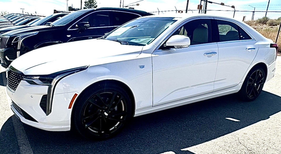 chevycadillacsf's tweet image. ✨ Luxury has officially landed! Meet the 2026 #Cadillac CT4 Premium #Luxury Sedan in stunning Summit White — refined design, elevated comfort, &amp;amp; #performance that speaks for itself. Want to upgrade your #ride &amp;amp; #save up to $1,000 at Cadillac of #SantaFe: cadillacofsantafe.com.