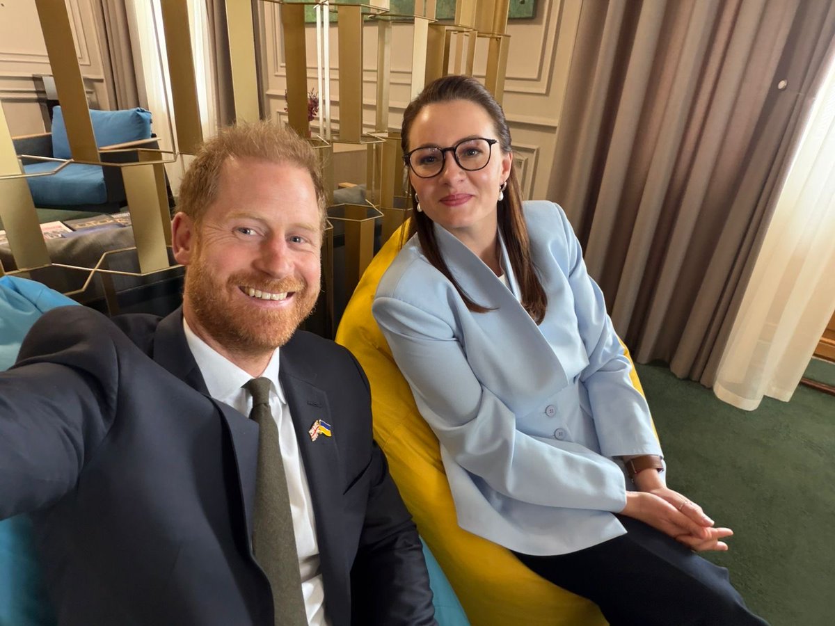 It is always a pleasure to welcome Prince Harry to Kyiv🇺🇦

I am deeply moved by the warmth with which Prince Harry speaks about our people – those he meets here in Ukraine and around the world through the Invictus Games.

Thank you, Your Royal Highness – for your consistent
