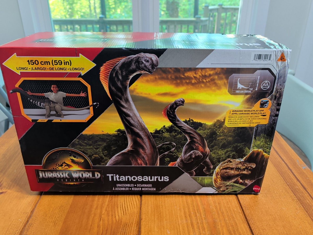 FinderAction's tweet photo. Jurassic World Rebirth Super Colossal Titanosaurus Dinosaur Figure 59" NEW Dino

https://t.co/79BW91L1bf

#ad #ActionFigure #ToyCollector https://t.co/9GVgT2xIbW