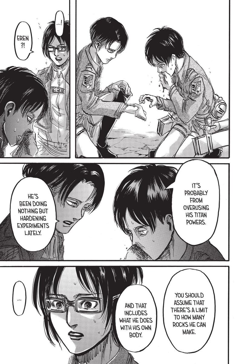 ereri101's tweet photo. Levi tried to slow down the SC’s efforts to retake wall Maria for the sake of Eren. 
this is one of the moments where we see Levi starting to put Eren before humanity because Eren is not a price he’s willing to pay https://t.co/aDbN3jp6OL