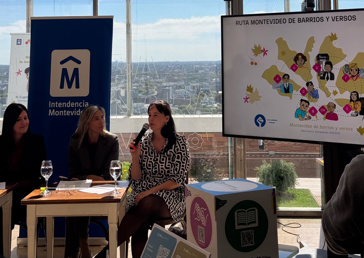Ruta Montevideo de barrios y versos 📚 
Se presentó una nueva propuesta turística para la ciudad que vincula autores/as de la literatura uruguaya con sus sitios. En la web se podrá acceder a su historia, extractos literarios, ubicación y un vídeo, de los 8 elegidos.