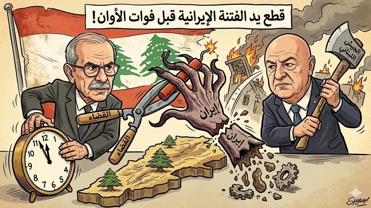 قـطع أيدٍ إيرانية تحاول إشعال #لبنان
