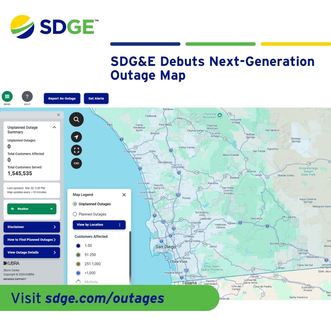 SDG&E tweet media