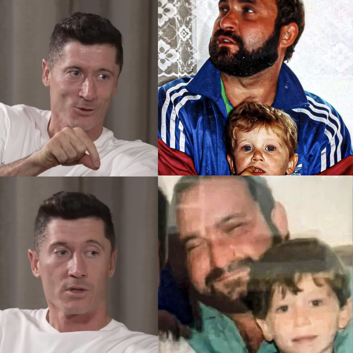 ROBERT LEWANDOWSKI: "Por muchos años en mi infancia jugué en un equipo en Varsovia. Era un viaje de 1 hora ida y 1 hora vuelta. 

Si no hubiera tenido a unos padres que me llevaran, mi sueño de ser futbolista habría terminado antes de comenzar. Mi papá me llevaba después del