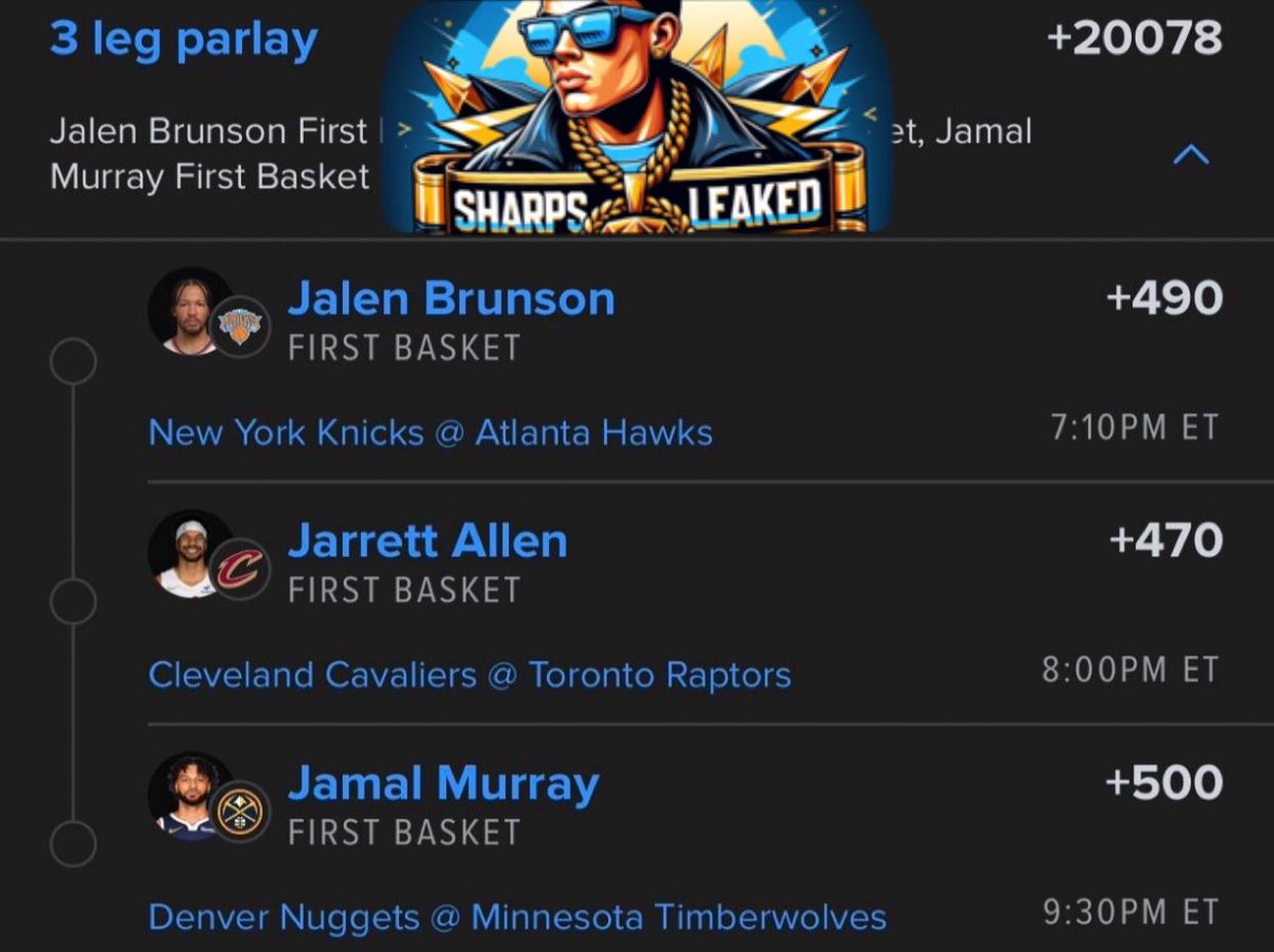 SharpsLeaked's tweet image. BasketballGoddess7 VIP plays 🚨 for FREE ‼️

Stop funding 💩 cappers follow us for more 🙌 All plays pinned above ⬆️ 

#GamblingTwitter #MLBBets #NBABets #Gambling𝕏 #SportsBettingX