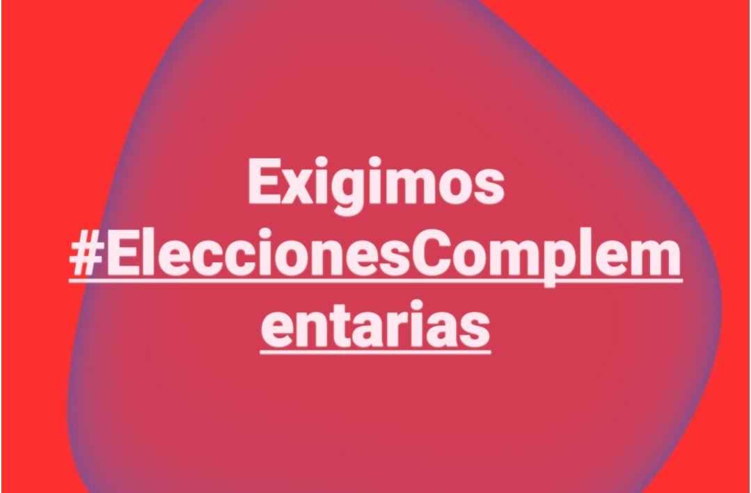 MariaFalla99598's tweet photo. Exigimos #EleccionesComplementarias https://t.co/SNRj2BR1zD
