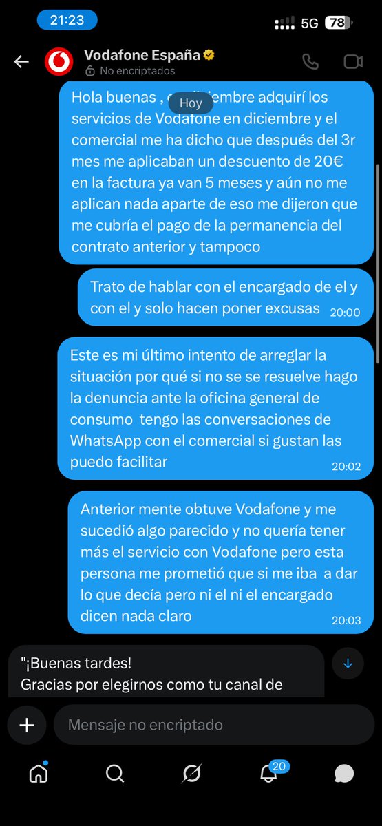 Richardish1992's tweet photo. @vodafone_es Está gente es una estafadora ! No cumple con lo que prometen !!! https://t.co/e0DTYBbbxK