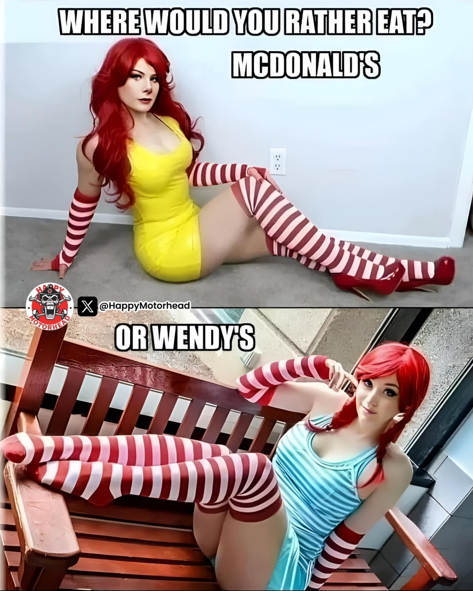 HappyMotorhead's tweet image. Would you rather eat at Ma Donald's or Wendy's? 

#Funny #Humor