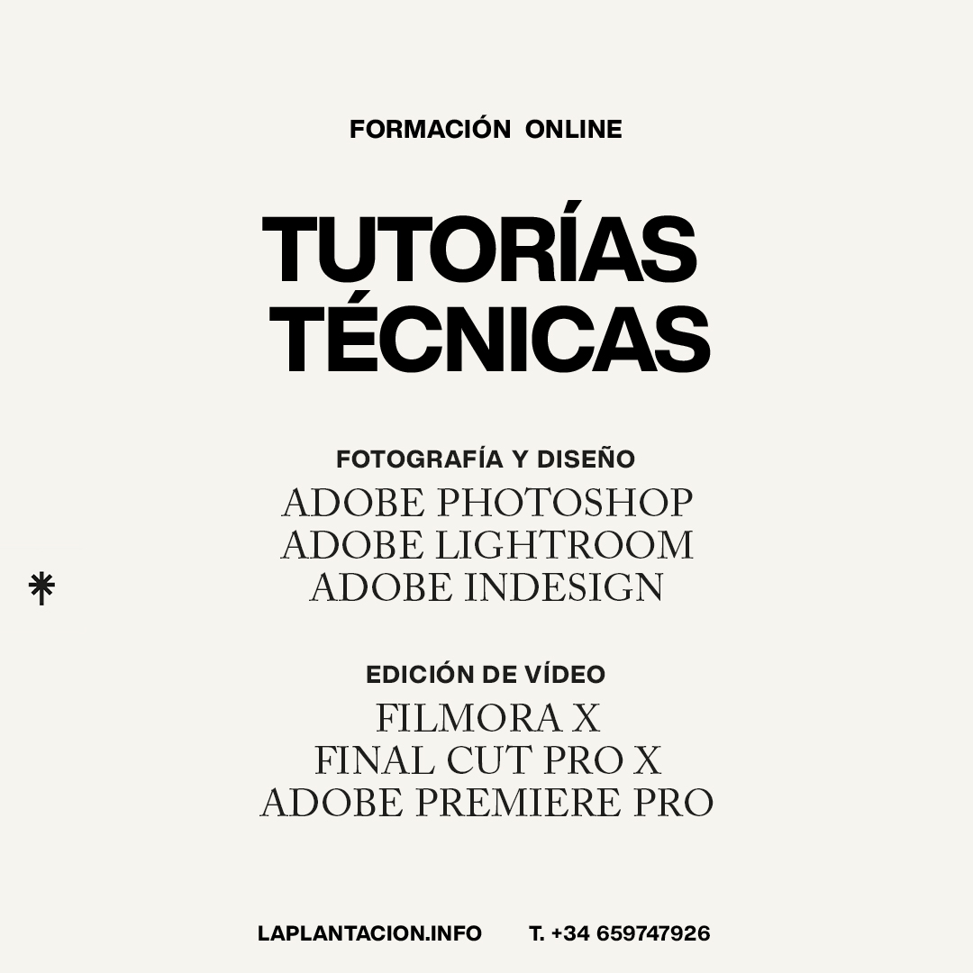 la_plantacion's tweet image. Las tutorías online individuales intentarán acompañar, asesorar y ofrecer posibilidades para desarrollar proyectos
#laplantacion  #online #julioeiroa #guiterrolan #davidhernandez #foto #editar #video #maquetar  #indesign #photoshop #lightroom 
info@laplantacion.info +34 659747926