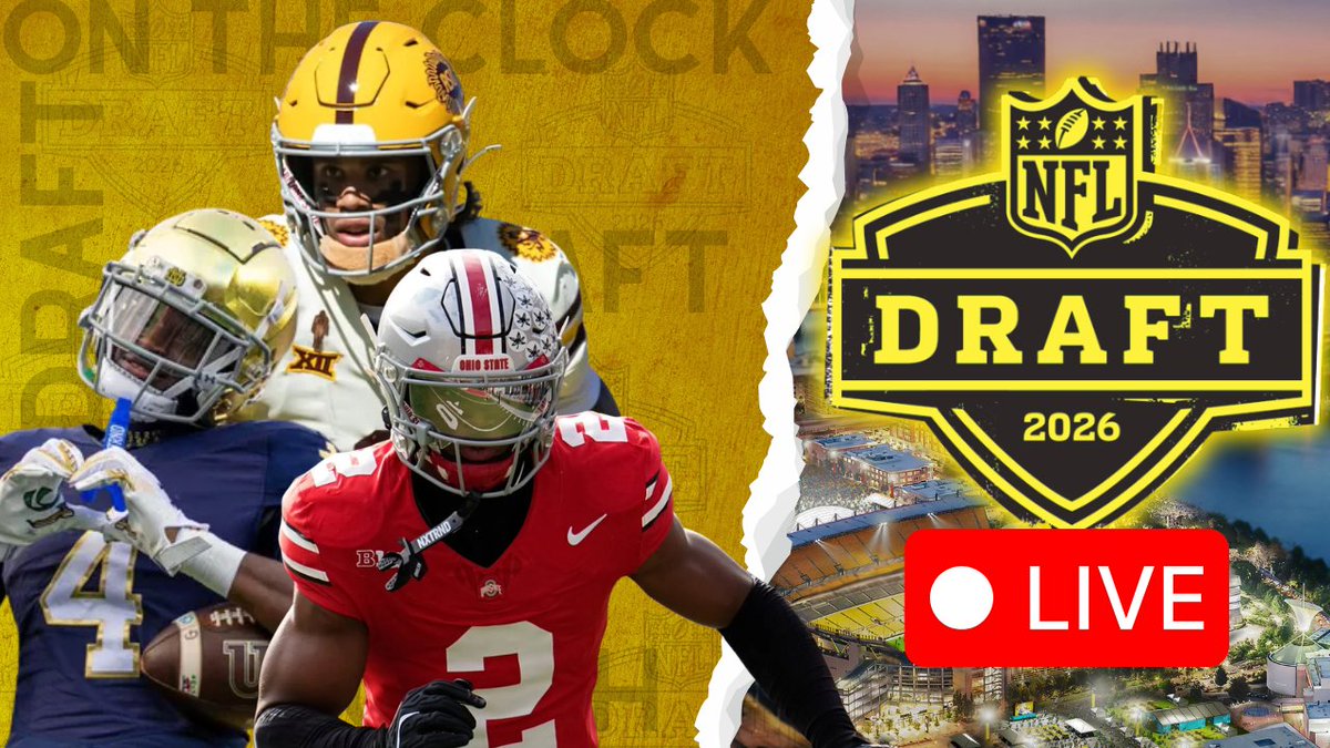Tonight is the night! Year 10, honestly insane. Reactions and analysis for the 2026 #NFLDraft first round. Hope to see you there! Any bit of support helps! Link below!
