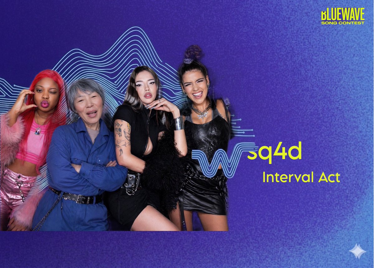 BlueWhaleTV's tweet image. GIRLPOP group Sq4d is the first internal act at #BlueWave this week @andrxomache