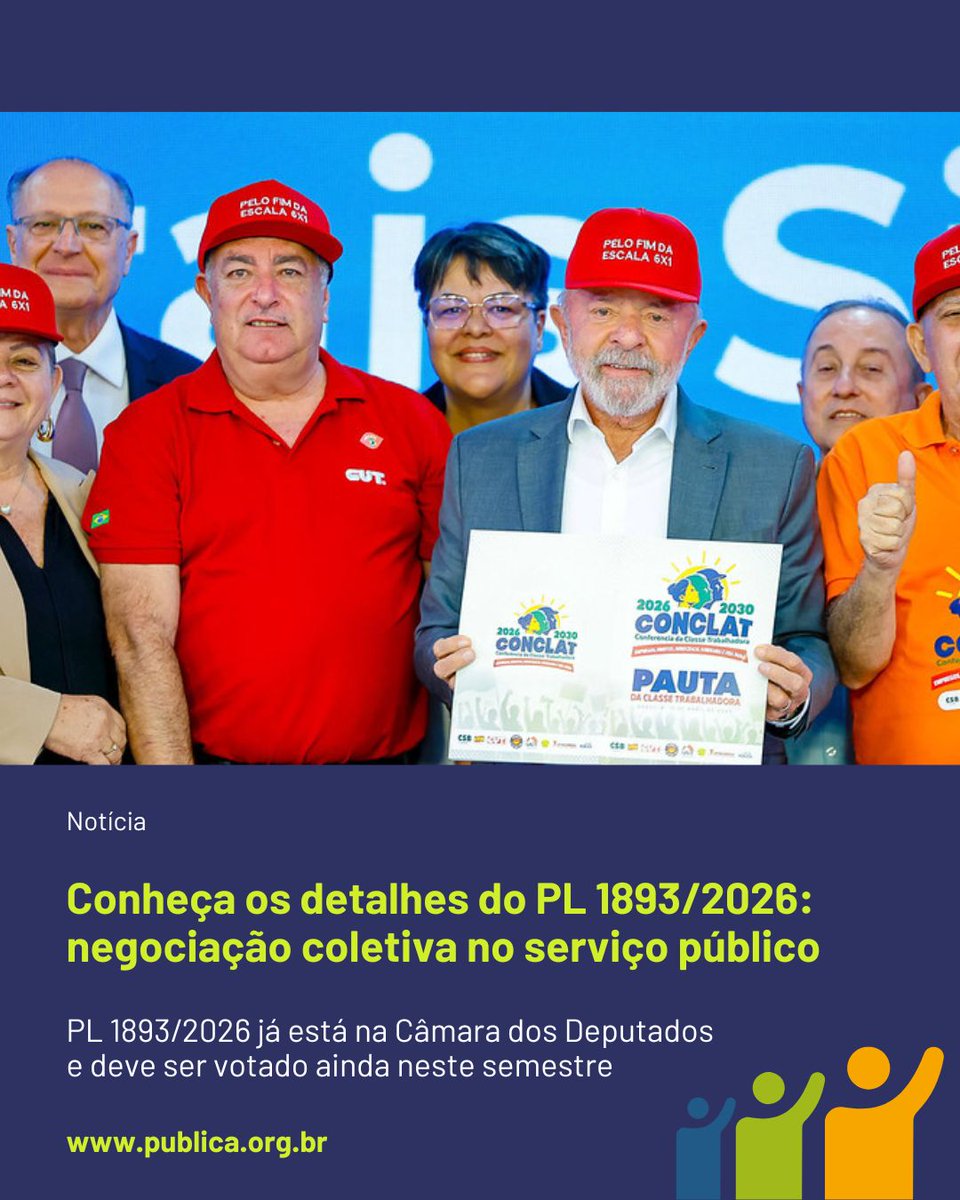 publicacentral's tweet photo. O Projeto de Lei (PL) nº 1893/2026, protocolado na Câmara dos Deputados em 16 de abril, marca um passo definitivo para a institucionalização da negociação coletiva para o serviço público brasileiro. 

📍 https://t.co/2N3ToSwrt2

#151daOIT #NegociaçãoColetiva https://t.co/nvHz4eMe5c