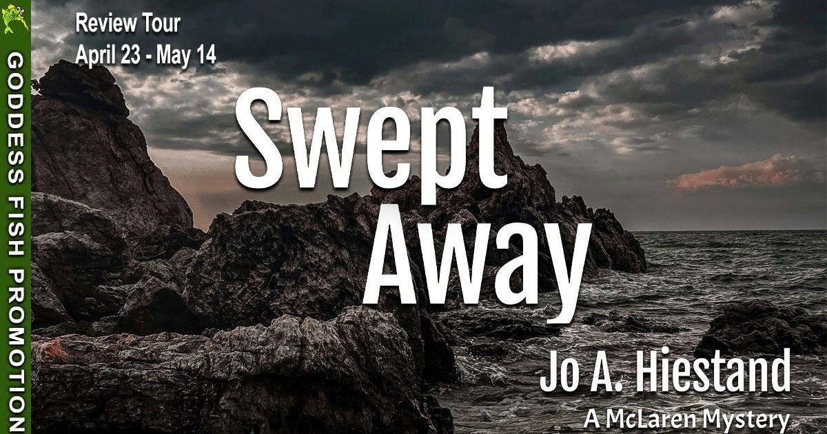 GoddessFish's tweet image. Review of  SWEPT AWAY, a #mystery by Jo A. Hiestand. "From the moment I started reading...I was immersed in its narrative..."  Only $0.99!   Enter to #win a $25 Amazon/BN GC. @JoHiestand @MagickofBooks magickofbooks.blogspot.com/2026/04/Swept-…