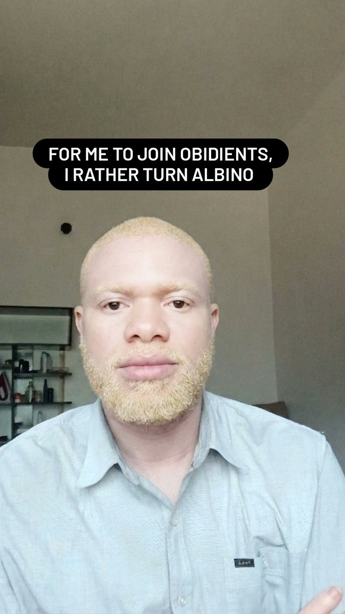 Rodamini001's tweet photo. Instead of me to join the Obidients club of hypocrites,  I would rather turn ALBINO or do BBL for my lips https://t.co/HfV6EHYN3i