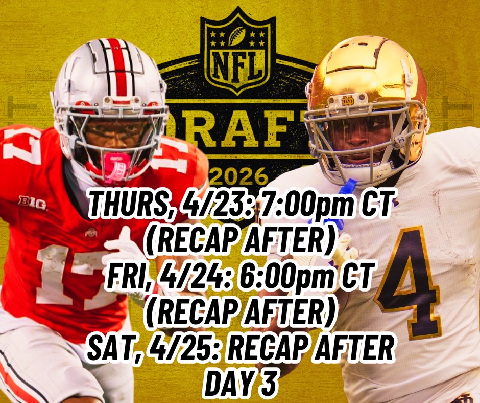 Also, full schedule for the weekend