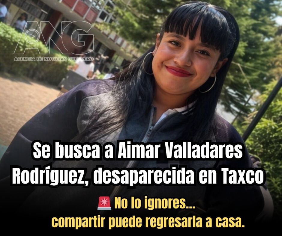 ANoticiasGro's tweet photo. 🚨 Alerta urgente en #Guerrero: buscan a joven de 18 años desaparecida 🚨
https://t.co/qpLA7dZiwH https://t.co/VZvtxAALiJ