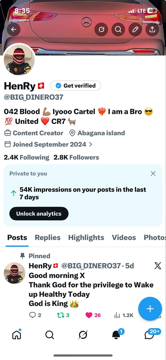 Went Unverified to Gain More Experience on X and I must say 
it’s fun what you Can learn at your lowest 😏