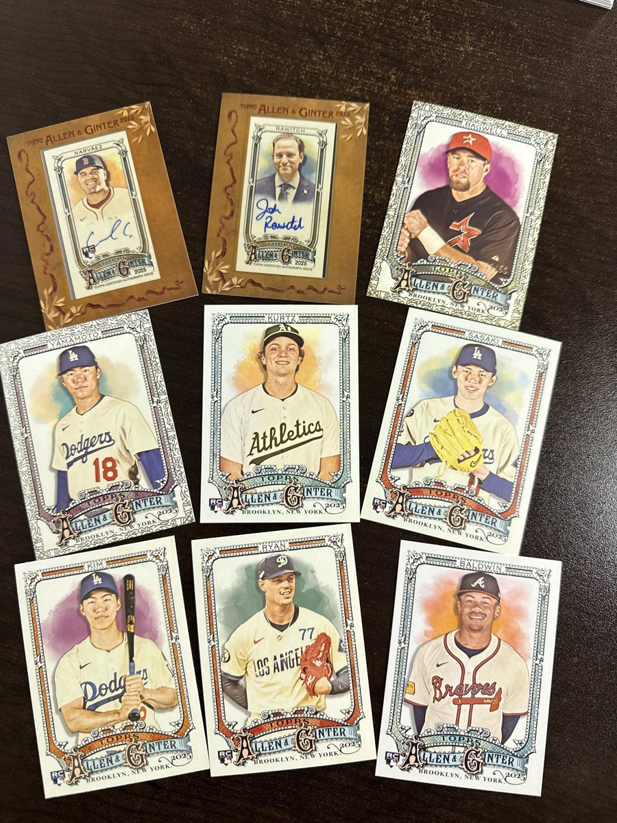LetrasJosh2's tweet image. A few of my hits today…. Happy with my Dodger pick ups. Nothing earth shattering though. #topps #allenandginter #bowmandraft #dodgers