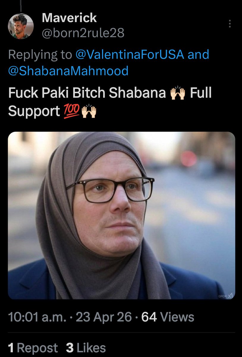 DLK1912's tweet image. #CATifa
#BlueToTheCore
#NightShift 
#GVerse
I just blocked this account. I was appalled at his reply to a tweet posted by far right Islamophobic bigot Valentina Gomez.
The account originates in India
There are numerous mutuals that follow @born2rule28