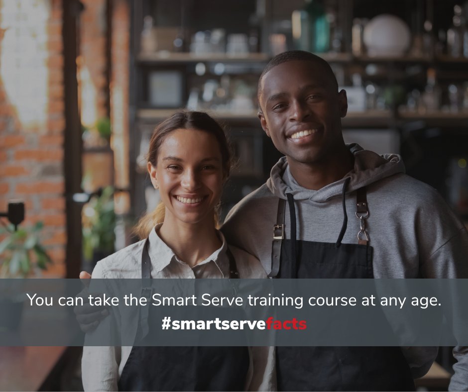 smartserve's tweet photo. In Ontario, individuals can complete the Smart Serve training course at any age. 

However, to be legally permitted to serve, sell, handle, or deliver alcohol, you must be 18 years of age or older. 

This means that while younger individuals can complete the training in advance, they are not allowed to work in roles involving alcohol until they reach the legal minimum age. ⚠️ 

#smartservefacts #responsiblesale #responsibleservice #liquor #ontario #online #training #ecertificate #alcoholpolicy #safety #howto