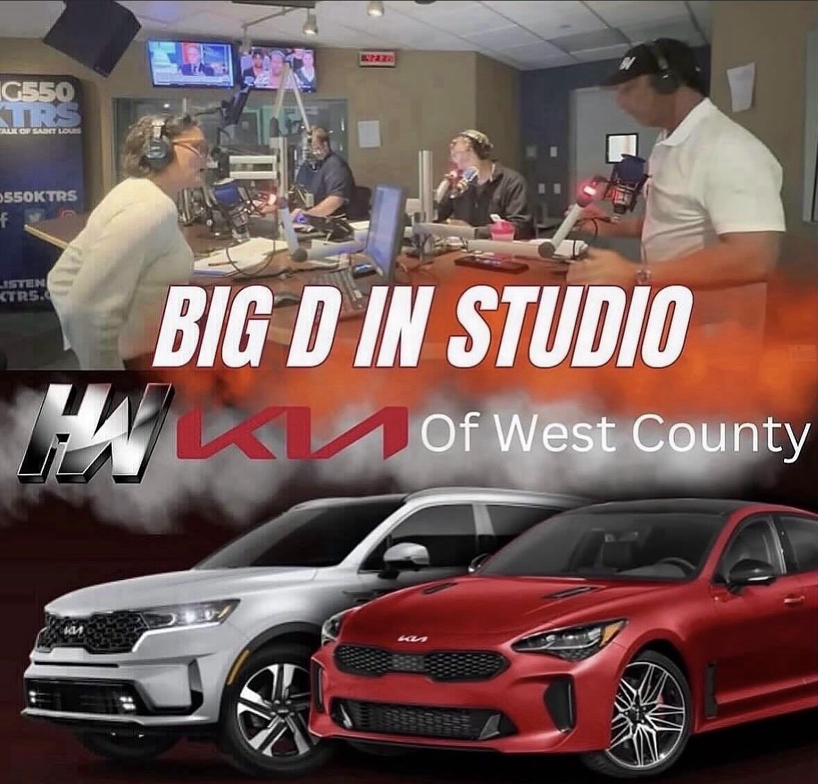 KTRS550's tweet image. BIG D IS BACK!! That means more #money to give away with the @kiawestedmonton music challenge! TUNE IN with @Heidi_Glaus @joshuagilbert and @RammerSTL 

#fun #radio #ktrs #liveandlocal