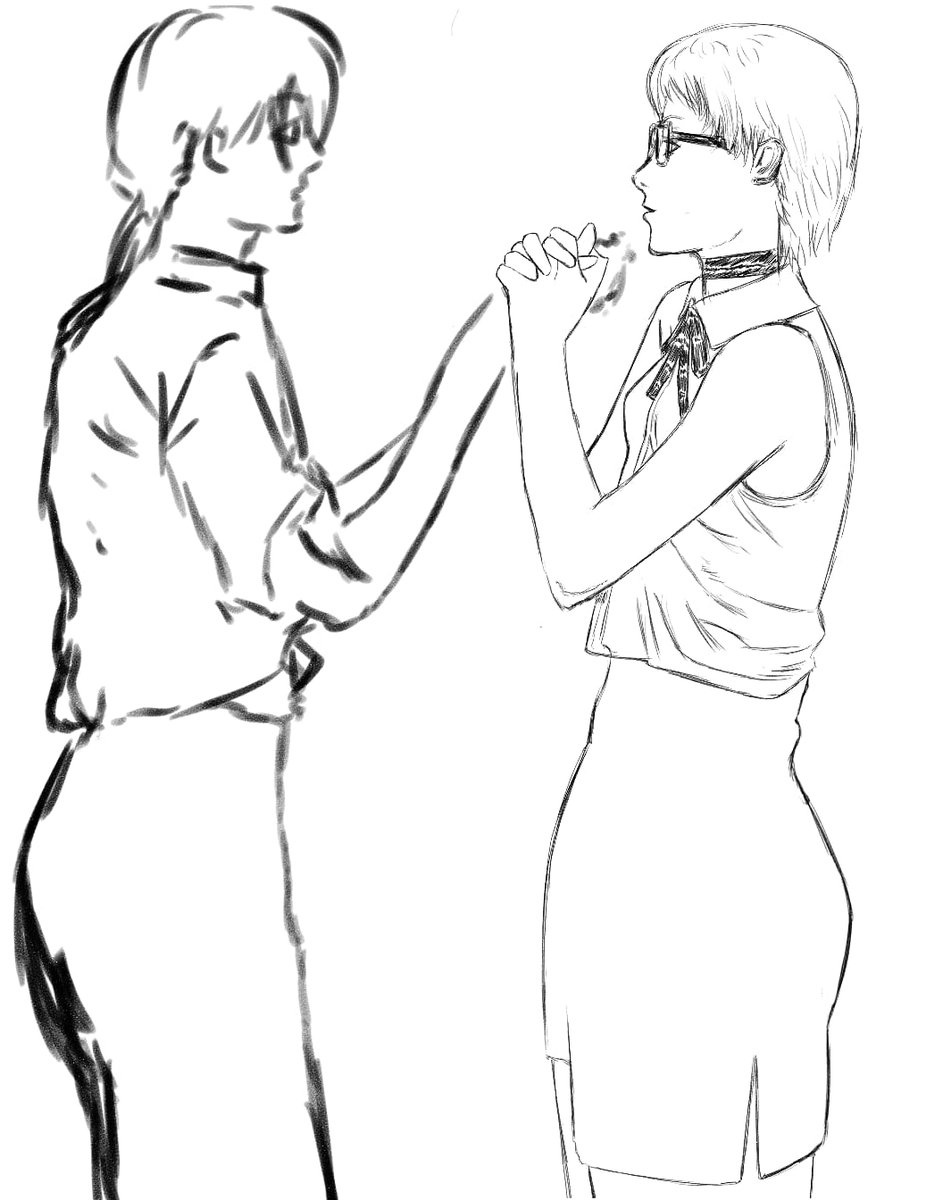 Doomed yuri sketch #chainsawman