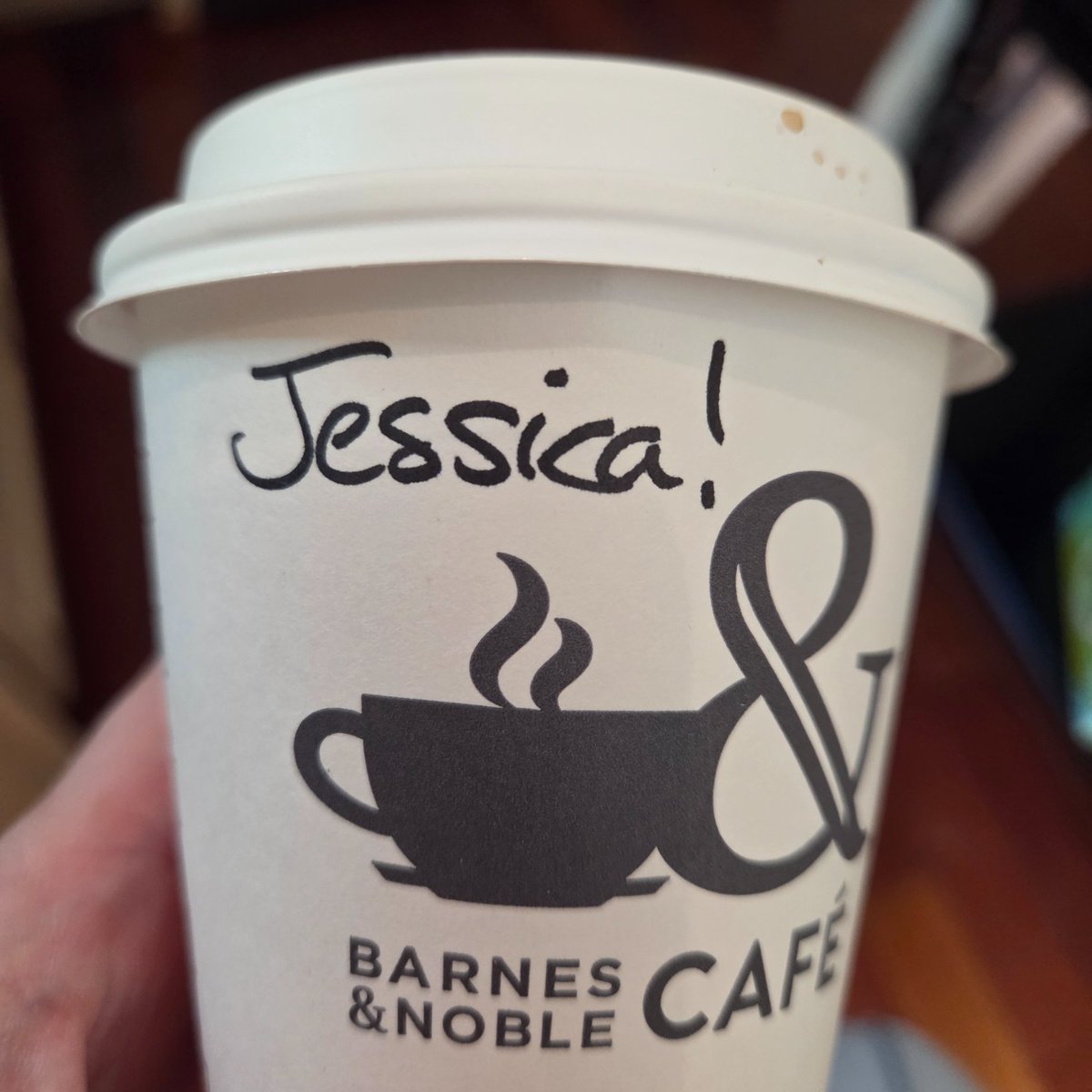 Jessicawhippl17's tweet photo. I didn't spell my name for the barista with the exclamation point, but somehow she knew it's supposed to be there. https://t.co/lno5971wZj