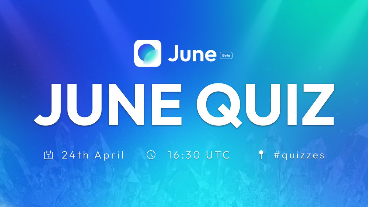 The First Official June Quiz!

Join us tomorrow at 16:30 UTC in Discord for your chance to win 1000 XP.

Bring your June knowledge.

See you there