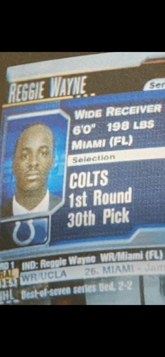 25 drafts ago...The 6th receiver taken in the 1st Rd of the 2001 NFL Draft....