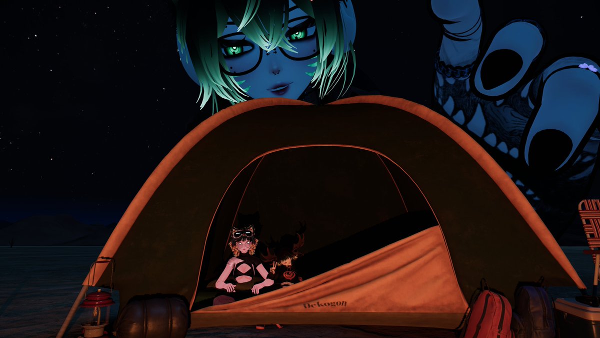 LemonFresh105's tweet image. Went on a camping trip with @LaptopVRC and @JoJomoose_VRC 😄. Not the biggest fan of camping so I thought to have some fun in my own way😆
#giantess #sizevrchat #sizetwitter