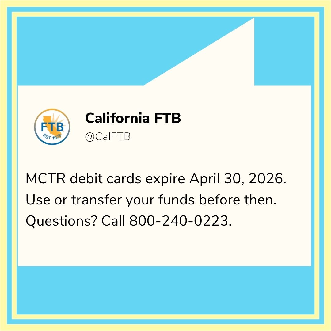 California FTB tweet media