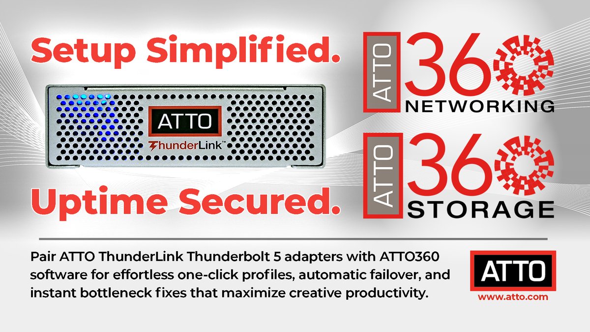 ATTO Technology tweet media