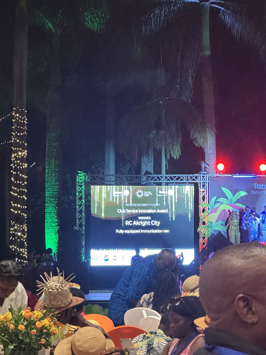 RC_AkrightCity's tweet photo. Proud moment for the Rotary Club of Akright City! 🎉
Honored to receive the Club Service Innovation Award for our fully equipped immunization van bringing lifesaving services closer to the community. #ServiceAboveSelf #RotaryImpact https://t.co/yM6RPAFkMf
