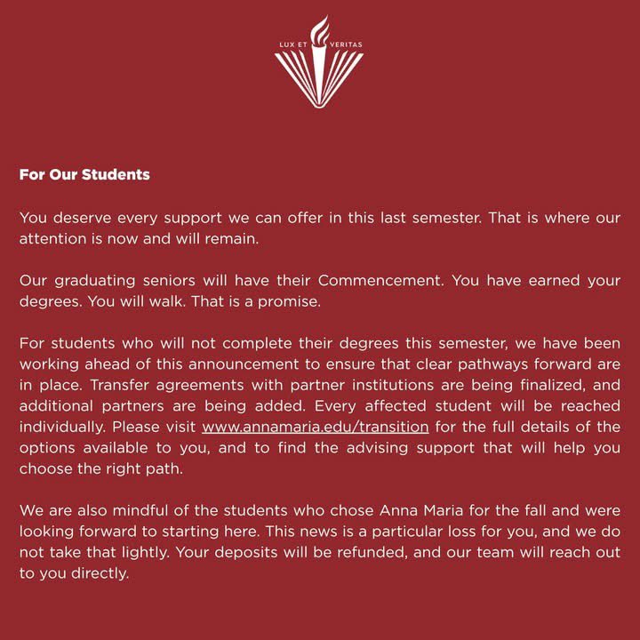 Anna Maria College tweet media