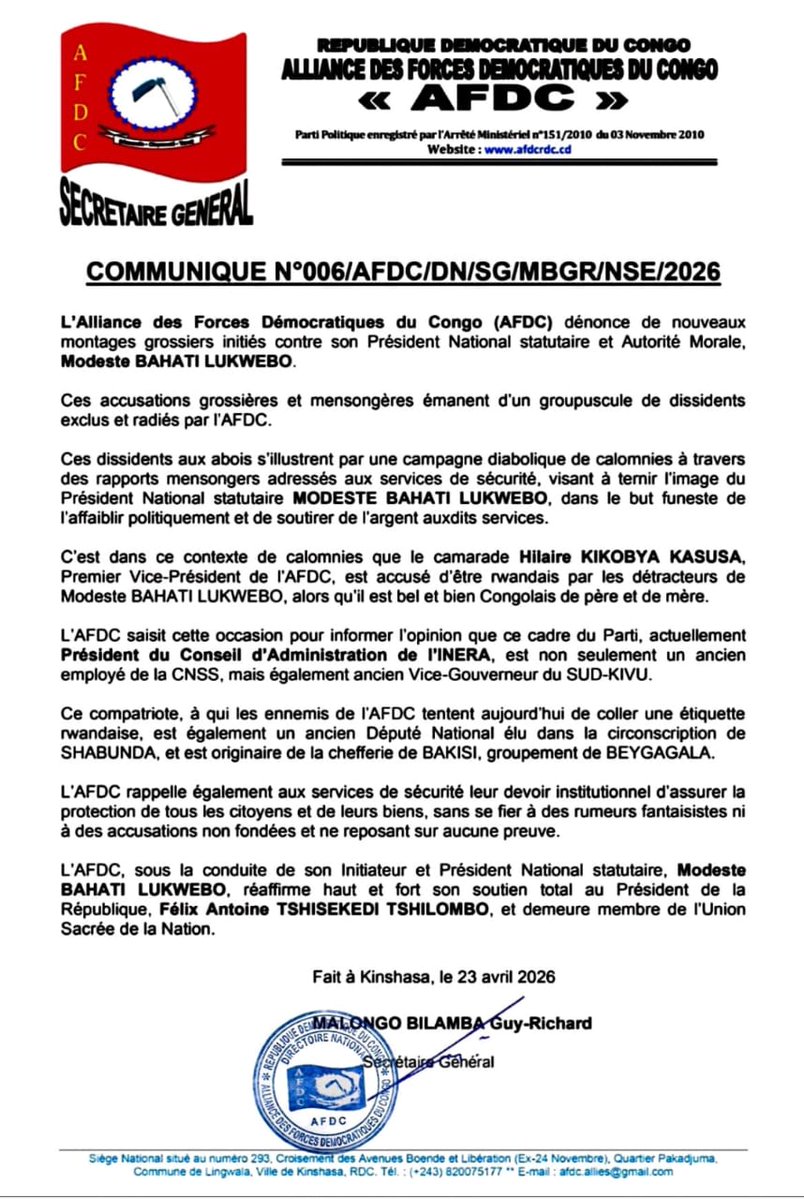 patrick Khenda MUNZENZE tweet media