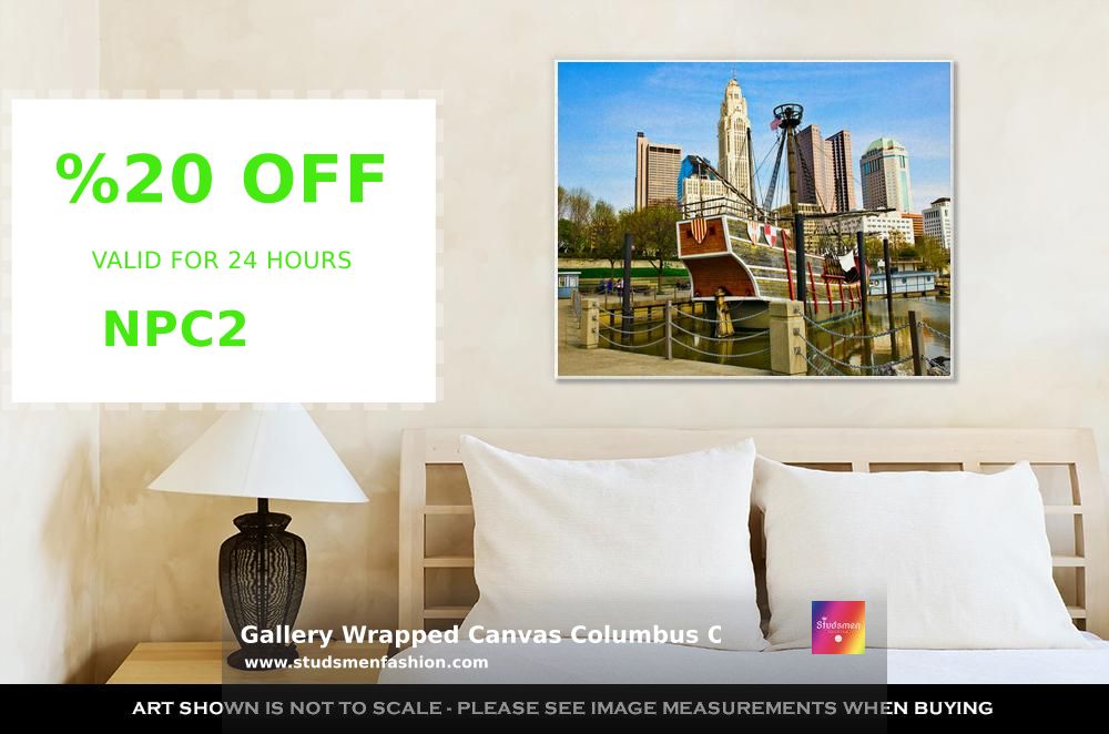 StudsmenFashion's tweet image. Transform your home with a stunning gallery wrapped canvas of Columbus, Ohio! Crafted by master artisans, this piece supports independent artists and offers unparalleled giclee quality. Perfect for #decor enthusiasts! Discover more at studsmenfashion.com 🌟 $129.95