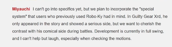 RosieRoseRaw's tweet photo. OOO this is delicious information for Robo Ky's new design and gameplay?!

Last sentence has me so so curious... if the devs are laughing, what will that make us-- https://t.co/12Hq14u6hv