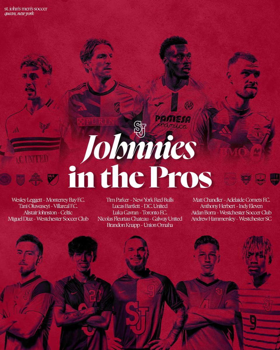 StJohnsMSoccer's tweet image. Making noise all over the globe ⚡️

#ProJohnnies | #RedStorm