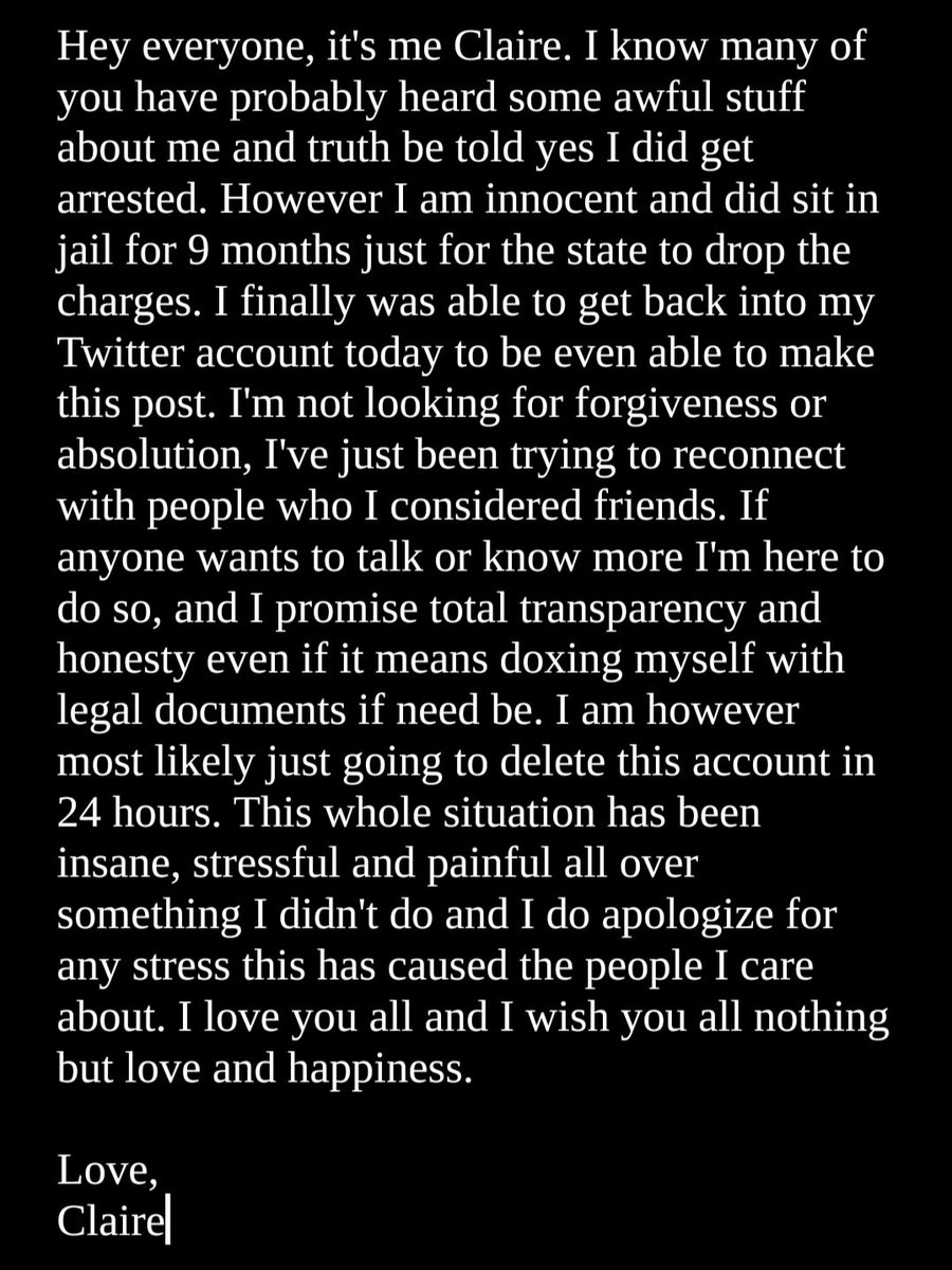 Claire tweet media