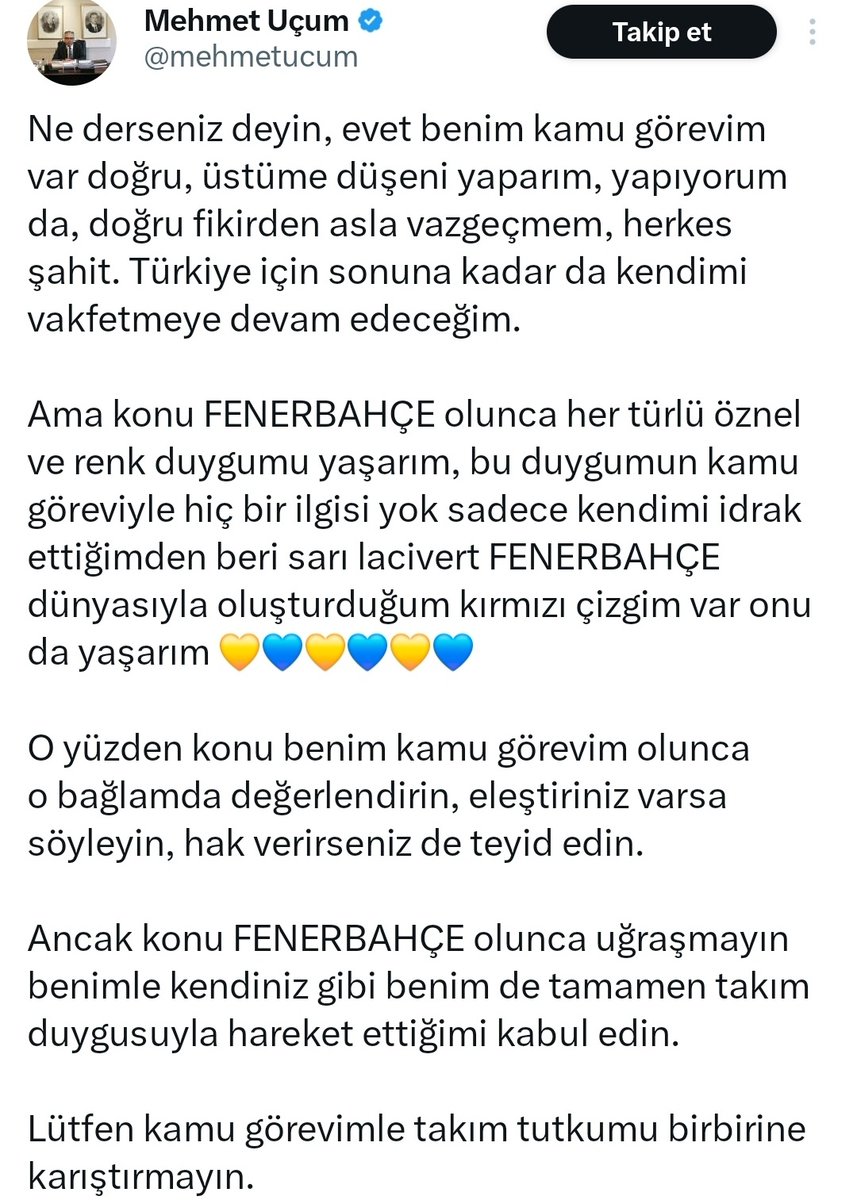 Herif çıkıp dese ki "ulan size Muriqi'yi aldık, Özil'i aldık, daha yeni Kante'yi aldık daha ne yapayım?" apışıp kalırsınız. Divan kurulu üyeniz cunhurbaşkanının başdanışmanı sitede holiganlık yapıyorken neredeydi hassasiyetiniz?