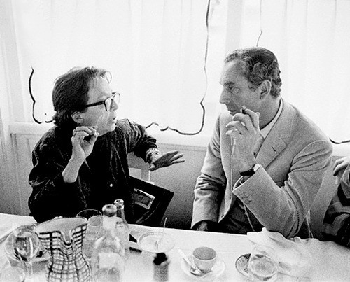distractedfilm's tweet photo. “I make films to fill my time. If I had the strength to do nothing, I would do nothing. It is only because I haven’t the strength to do nothing that I make films. For no other reason.”

- Marguerite Duras

Duras here with Antonioni.... https://t.co/DghRDb2N7m