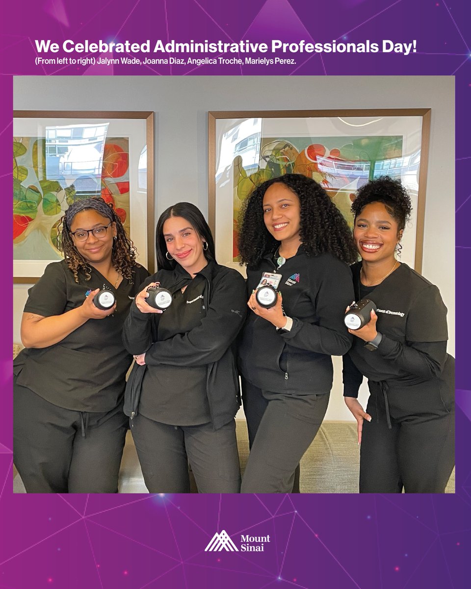 MSHSDerm's tweet image. We Celebrated Administrative Professionals Day! 👏 🙌 🌟Shout out to our 85th Street office — Your dedication and commitment to our department is greatly appreciated. Thank you for keeping it all running smoothly. #administrativeprofessionalsweek #admin #excellence
@EmmaGuttman