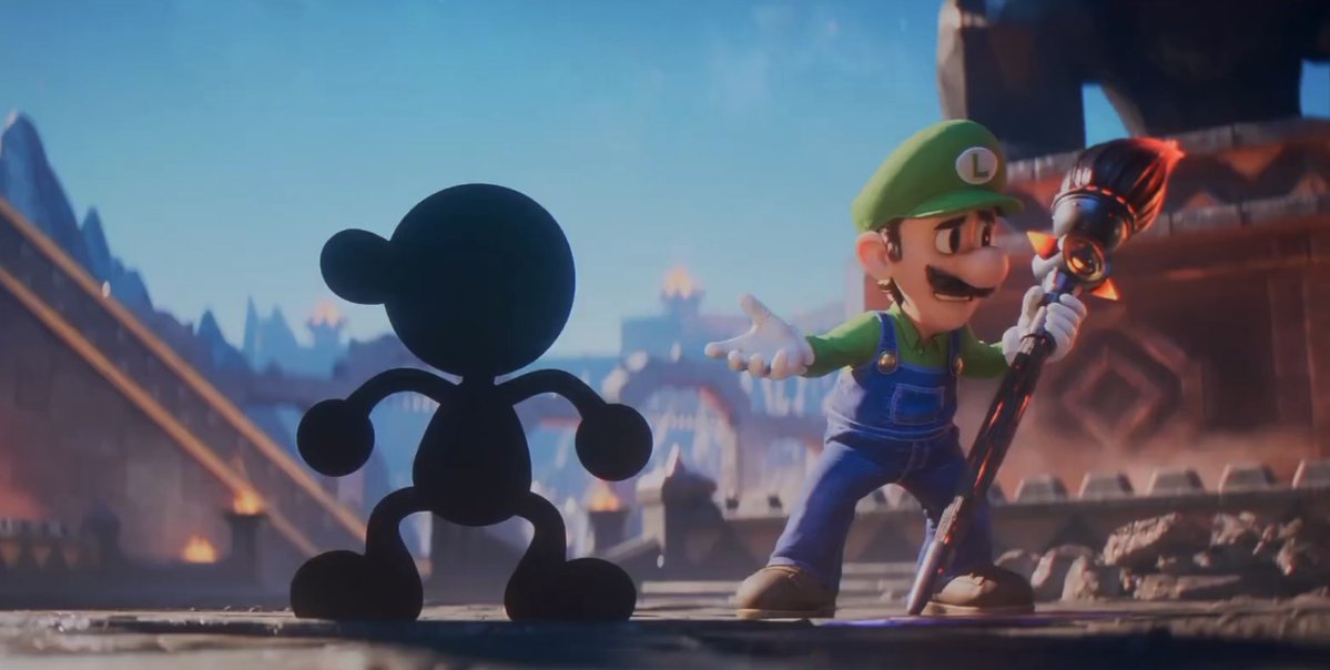 #mariogalaxymoviespoilers

Luigi’s lack of drawing skills aside, it’s really funny to me that the first thing that came to his mind when using this brand new weapon– with all of its infinite possibilities– was “what if we had a FOURTH silly little guy with a big nose?”