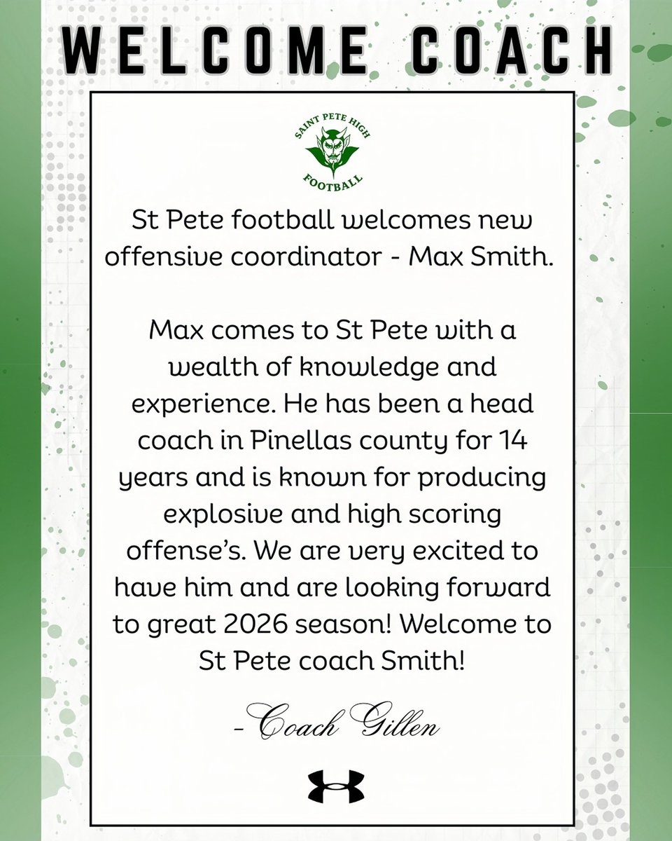 St.Pete High Football tweet media