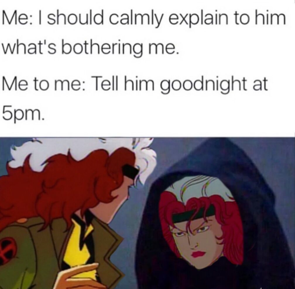 PunkerDuckie's tweet image. She was excellent at picking on the swamp rat

#rogue #xmen #meme #annamarielebeau