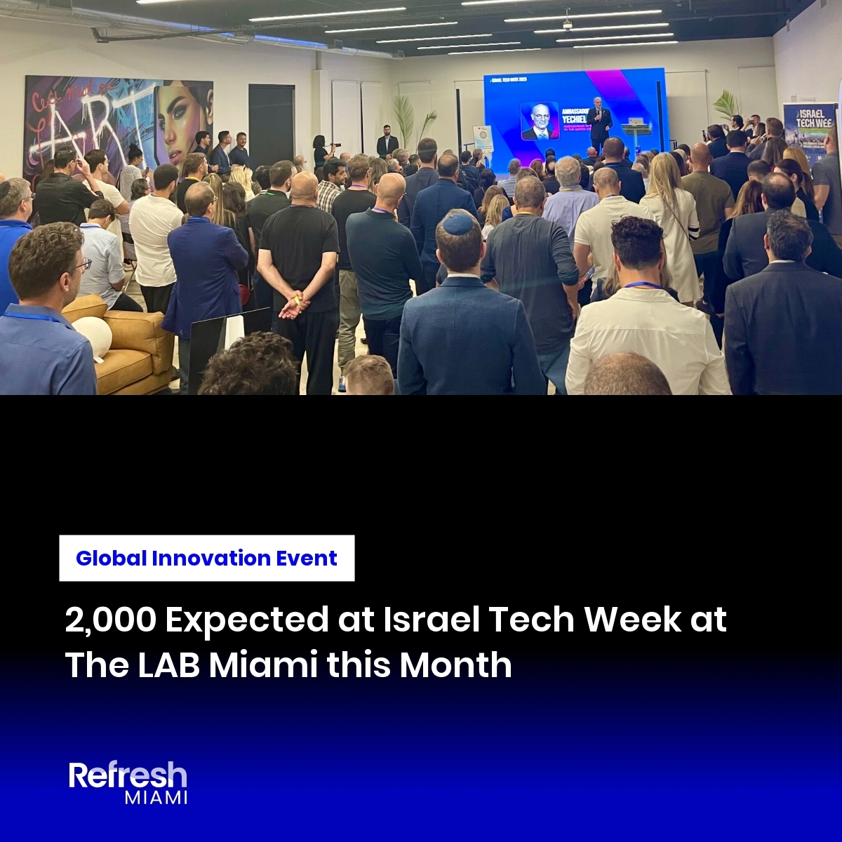 refreshmiami's tweet image. 🚀 Israel Tech Week Miami returns April 27-30. Hosted by The LAB Miami, expecting 2,000 attendees.

9 tech sectors, 45+ VCs, record Israeli exits of $58.8B in 2025

400+ Israeli companies now call Florida home

Full story: refreshmiami.com/news/israel-te…

#MiamiTech #IsraelTech