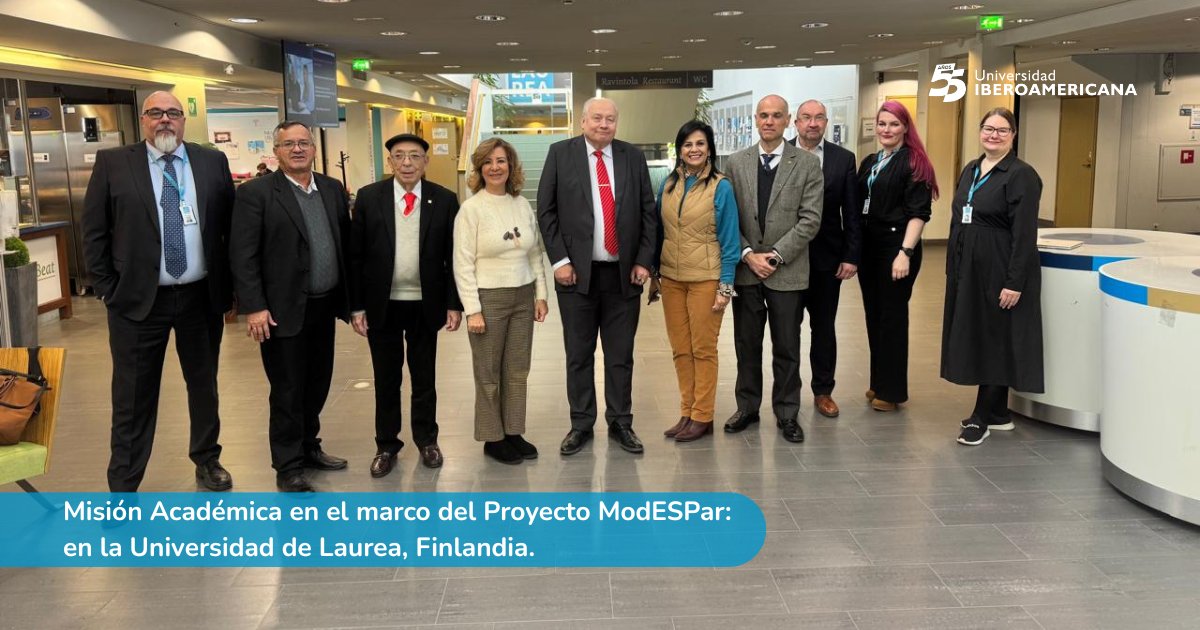 unibepy's tweet image. #UnibePy #ModESPar Con el objetivo de fortalecer la red de internacionalización y elevar los estándares de educación, la Rectora de la UNIBE, Dra. Sanie Romero de Velázquez, acompañada de una delegación, se encuentran en La Universidad de Laurea