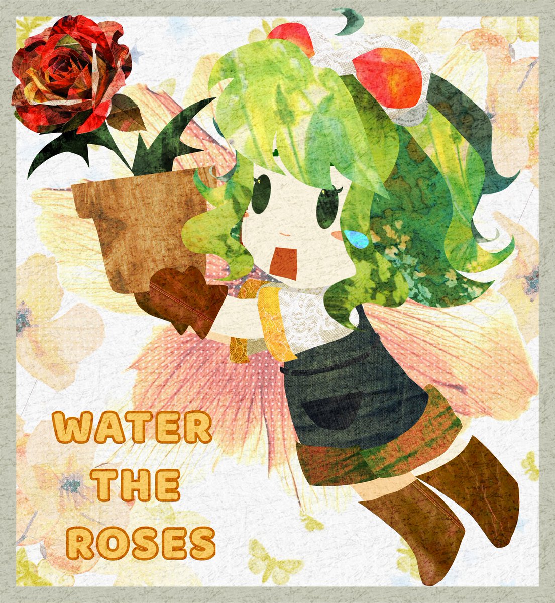 yrtmoth's tweet image. I'm a bit flowerpilled #gumi #vocaloid