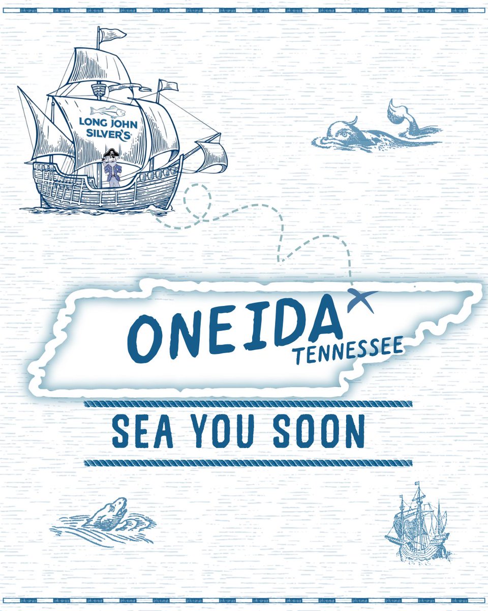 longjohnsilvers's tweet image. Ahoy, Oneida! ⚓️We’re sailing into town soon… and bringing the seafood with us 😏🍤
Long John Silver's is opening soon—get ready to dive in. #ComingSoon #OneidaTN #LongJohnSilvers